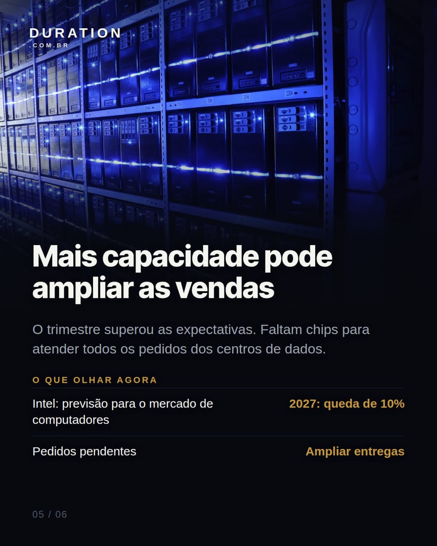 Slide 5 de 6: Mais capacidade pode ampliar as vendas