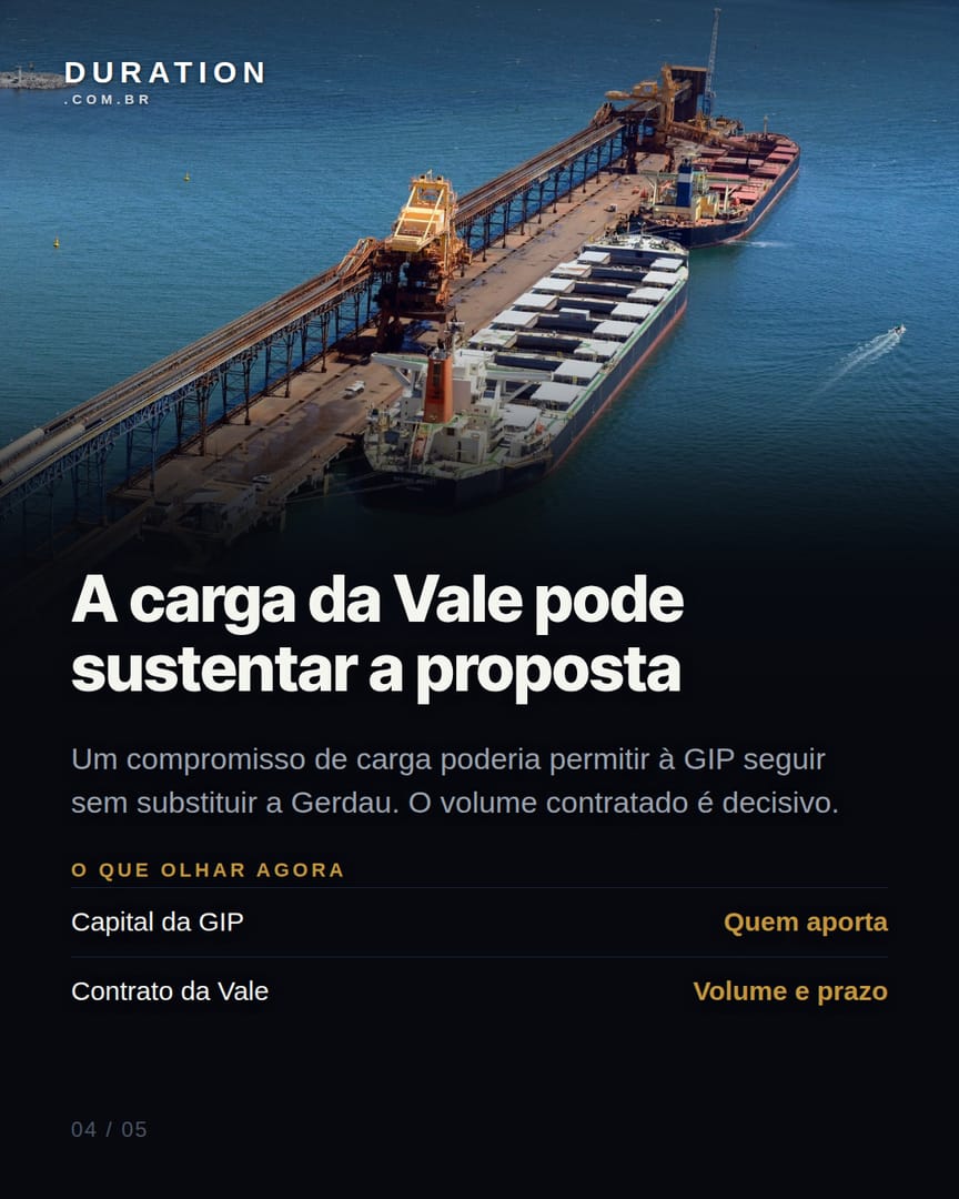 Slide 4 de 5: A carga da Vale pode sustentar a proposta