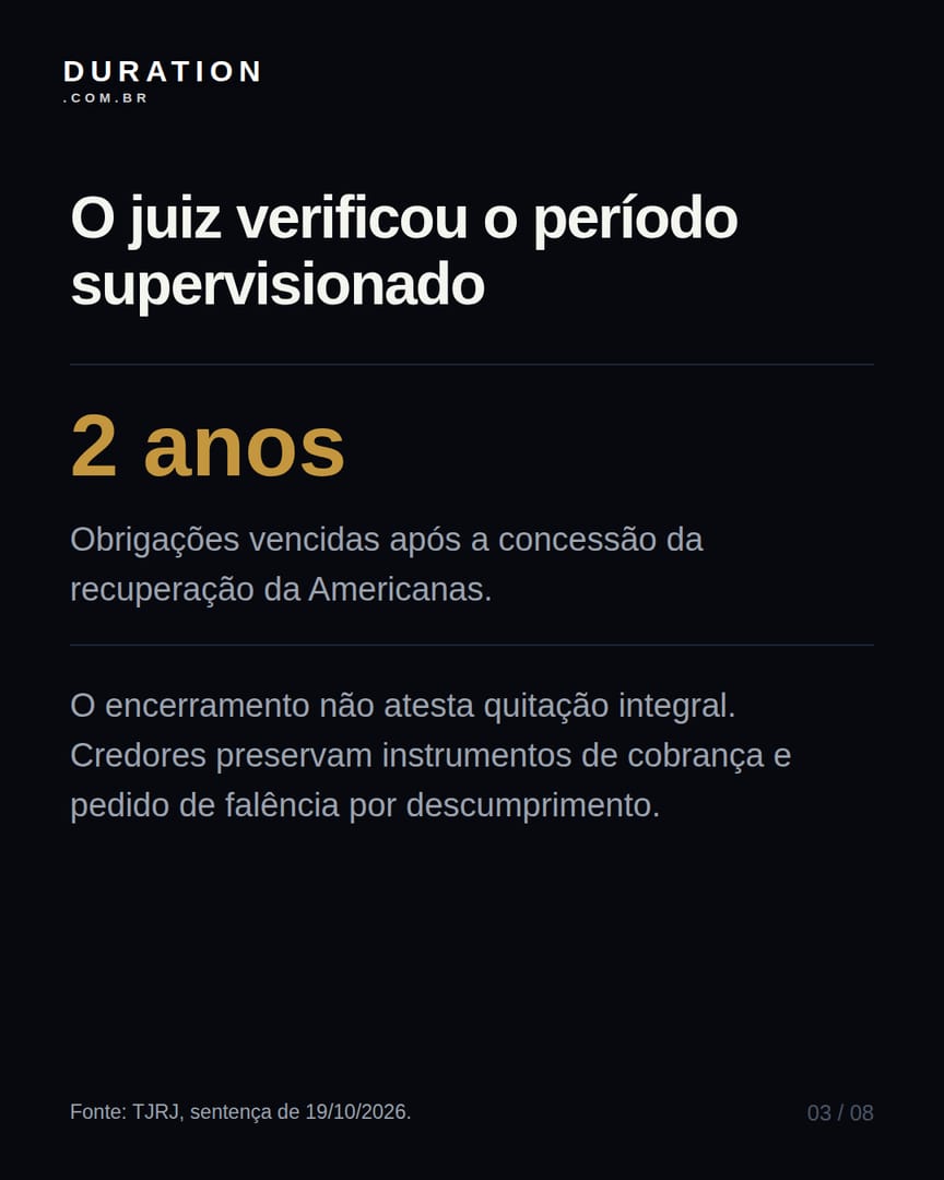 Slide 3 de 8: O juiz verificou o período supervisionado