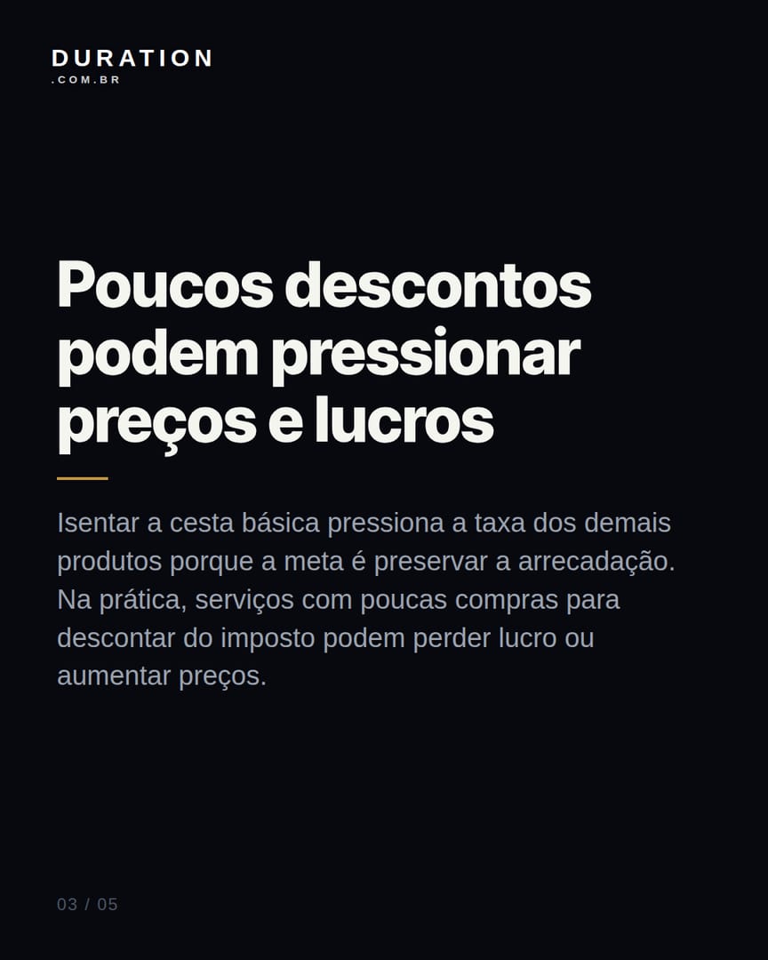 Slide 3 de 5: Poucos descontos podem pressionar preços e lucros